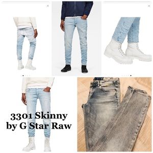 3301 by G Star Raw Skinny NWOT